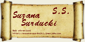 Suzana Surdučki vizit kartica